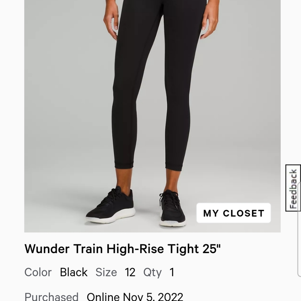 Wunder lulemon leggings